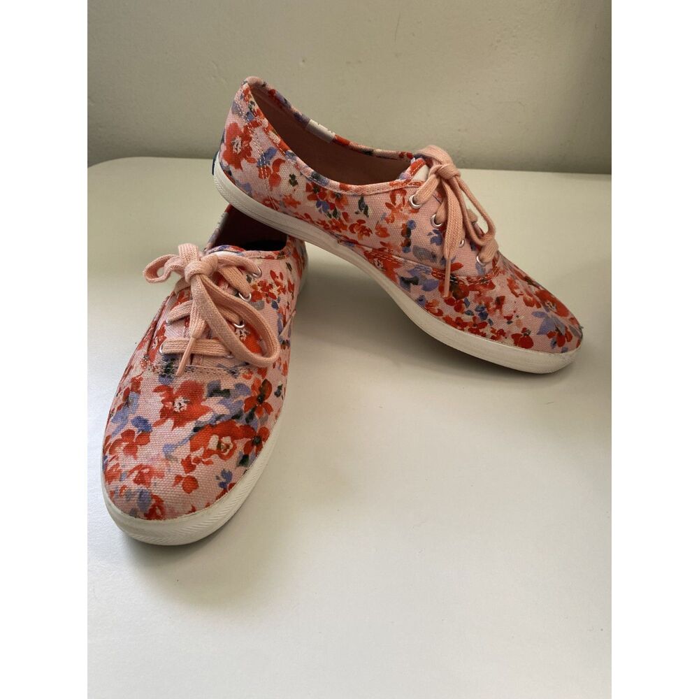 Keds x Rifle Paper Co Anchor Lively Floral Peach Sneakers Size 7
